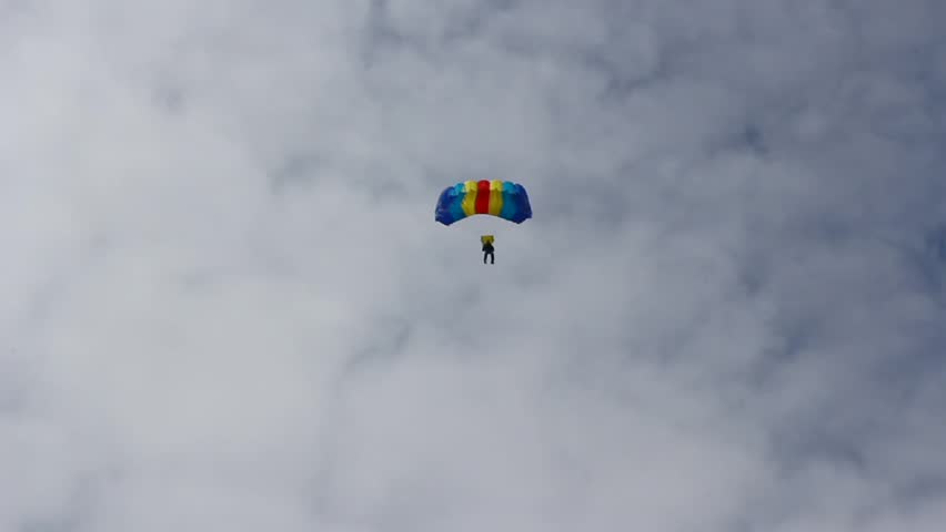 Flying on a parachute 