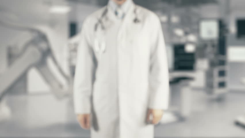 Doctor holding in hand Stay Healthy Royalty-Free Stock Footage #29681593