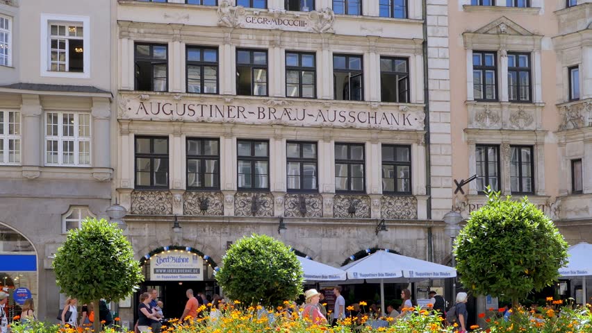 Augustiner Braeu Restaurant In Munich Stock Footage Video 100 Royalty Free Shutterstock