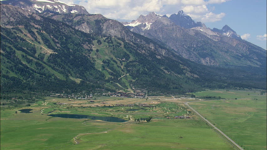 Approaching Teton Village