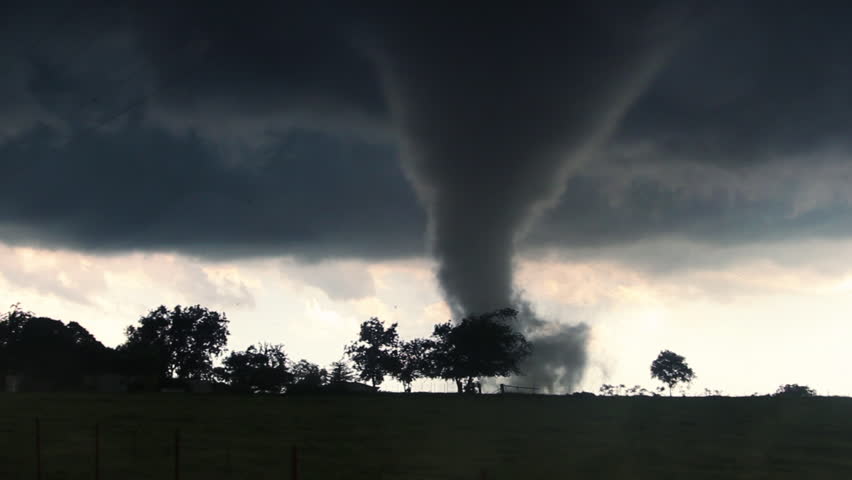 Tornado Silhouette - Wynnewood, OK | Shutterstock HD Video #29710237