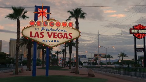 PARADISE, NV - AUGUST 4:  The iconic "Welcome to Fabulous Las Vegas" neon sign greets visitors to Las Vegas traveling north on the Las Vegas strip on August 4, 2017 in Paradise.