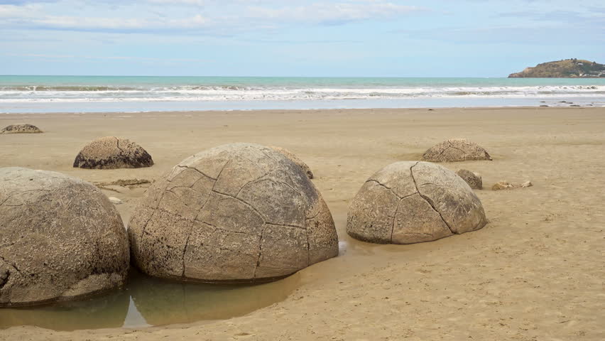 Moeraki Boulders in New Zealand
