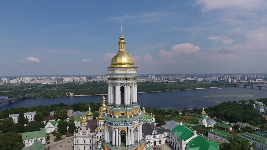 Religious procession in the center of Kiev. Anniversary of the baptism of Kievan Rus. 07.27.2017