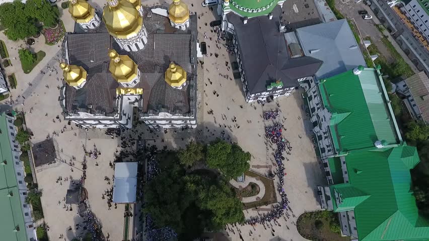Religious procession in the center of Kiev. Anniversary of the baptism of Kievan Rus. 07.27.2017