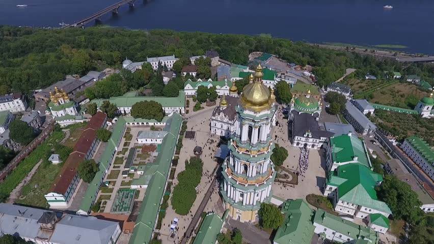 Religious procession in the center of Kiev. Anniversary of the baptism of Kievan Rus. 07.27.2017