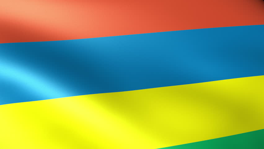 Mauritius Flag Waving