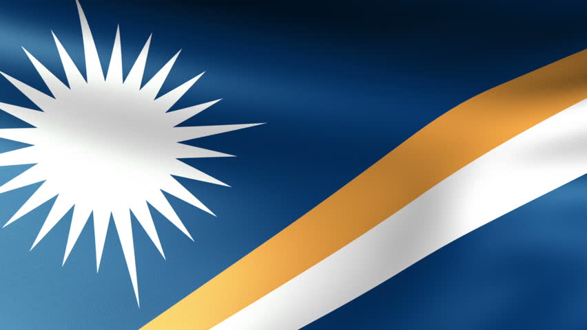 Marshall Islands Flag Waving