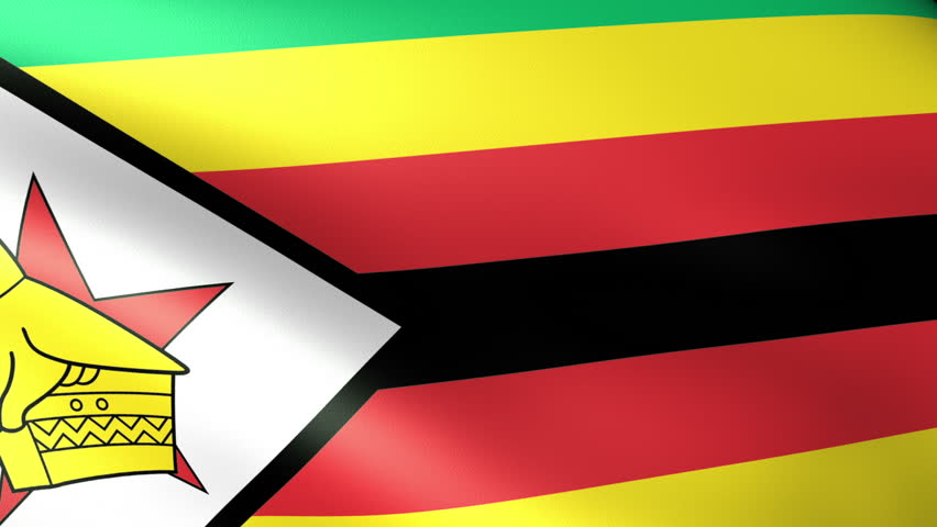 Zimbabwe Flag Waving