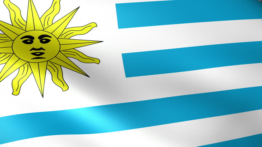 Uruguay Flag Waving