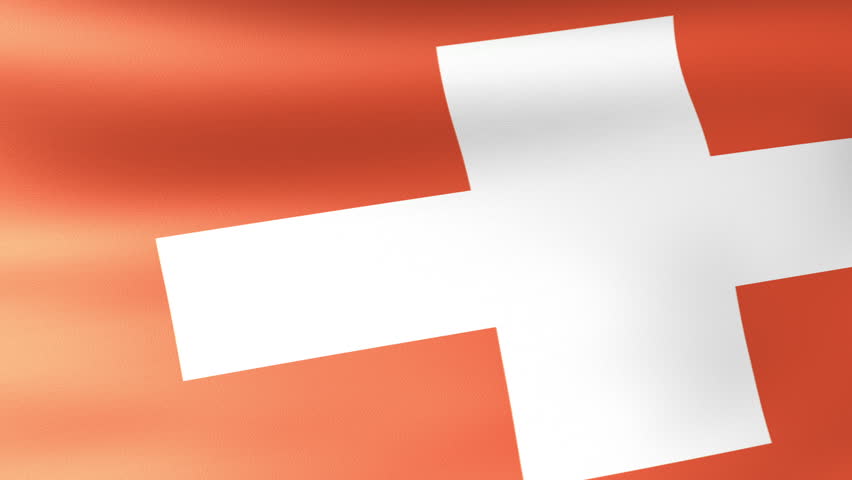 Switzerland Flag Waving
