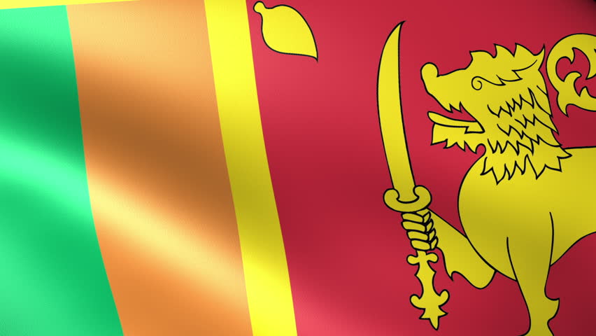 Sri Lanka Flag Waving