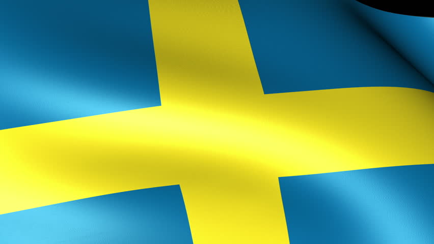 Sweden Flag Waving