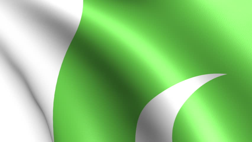 Pakistan Flag Waving