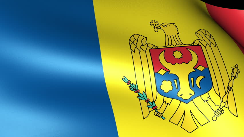 Moldova Flag Waving