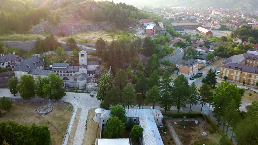 Monastery, old church, Town in the mountains, Cetinje (Montenegro)