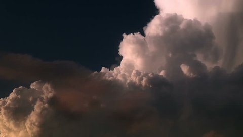 Dramatic clouds view. Huge clouds timelapse. Full hd video