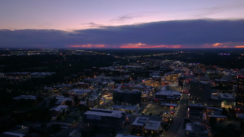Aerial Idaho Boise June 2017 Night Thunderstorm 4K Inspire 2 ProRes