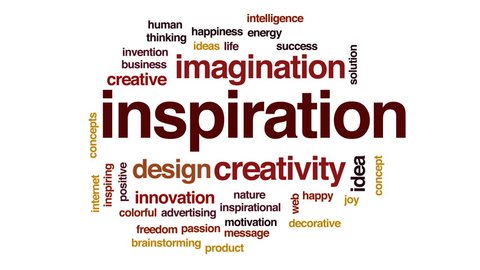 Inspiration Animated Word Cloud Text Design Stock Footage Video (100% ...