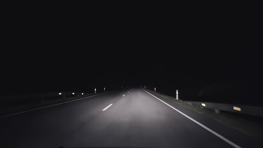 A trip on a night rural road  Royalty-Free Stock Footage #29795110