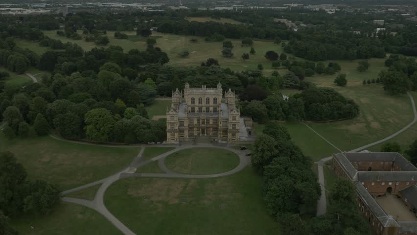 Aerial, Wollaton Hall, Nottingham, UK