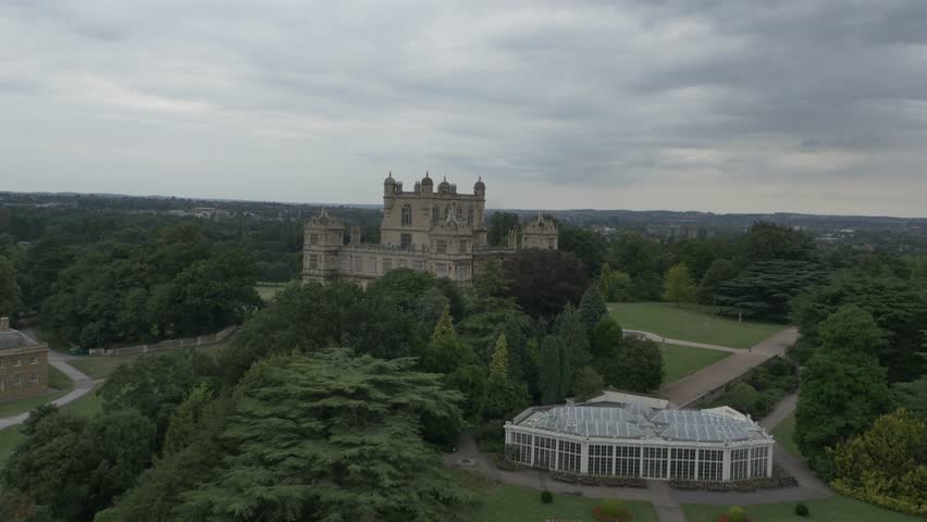 Aerial, Wollaton Hall, Nottingham, UK