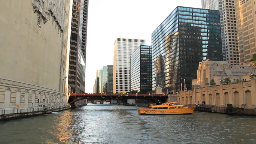 Chicago River 5. Boating down the Chicago river.