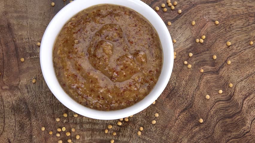 Rotating Sweet Mustard (seamless loopable 4K UHD footage)