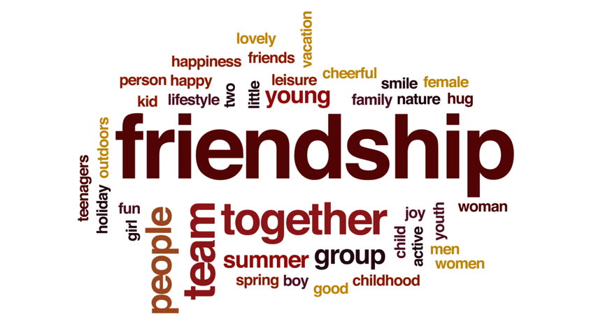 friendship animated word cloud text design Stok Videosu (%100 Telifsiz) 298...