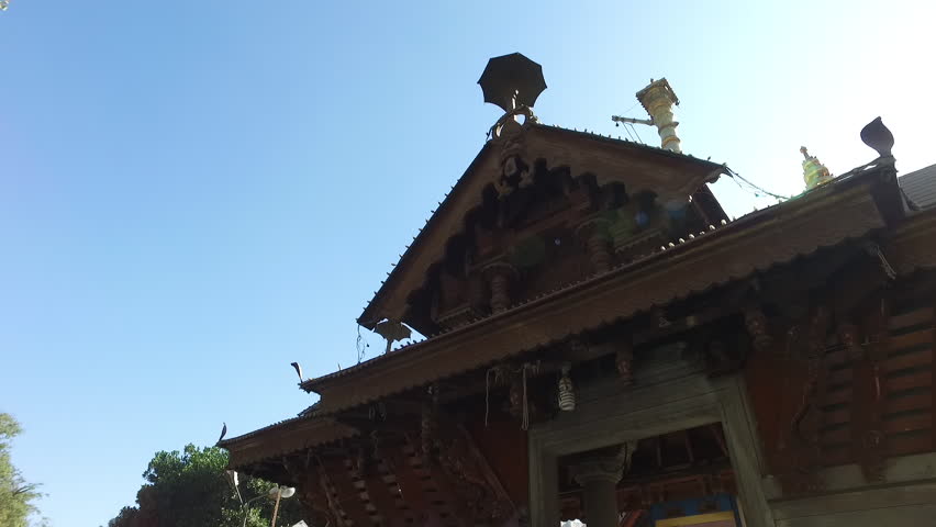 Beautiful entrance of Ayyappan temple with the sun flare in Bangalore, India