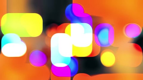 abstract soft blured color lights retro style animation background New quality universal motion dynamic animated smooth colorful red orange yellow blue green black violett joyful dance music video 