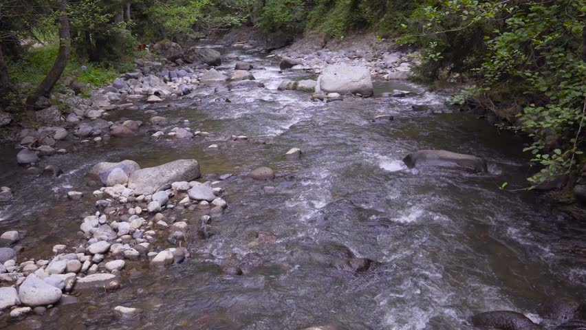 Beautiful mountain river in georgia