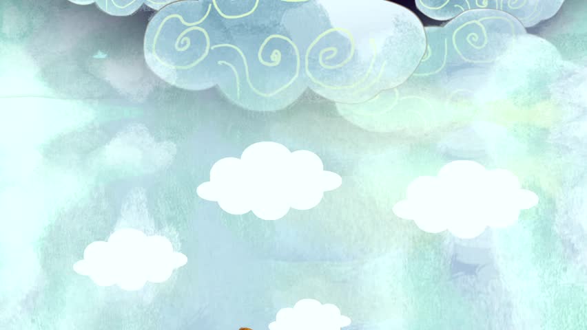 A boy and a girl doing Islamic pray with sun and building as a background. And then zoom in, scene change to a boy pray at the top of the hill with butterflies and sun. 