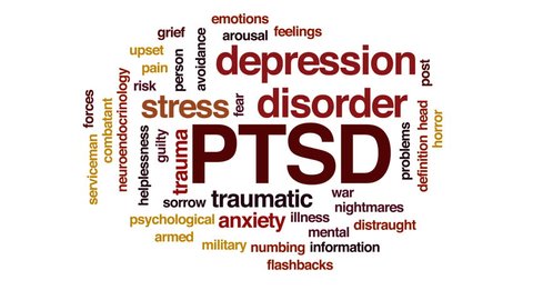 Ptsd Animated Word Cloud Text Design Stock Footage Video (100% Royalty ...