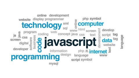 Javascript Animated Word Cloud Text Design Stock Footage Video (100%  Royalty-free) 30106720 | Shutterstock