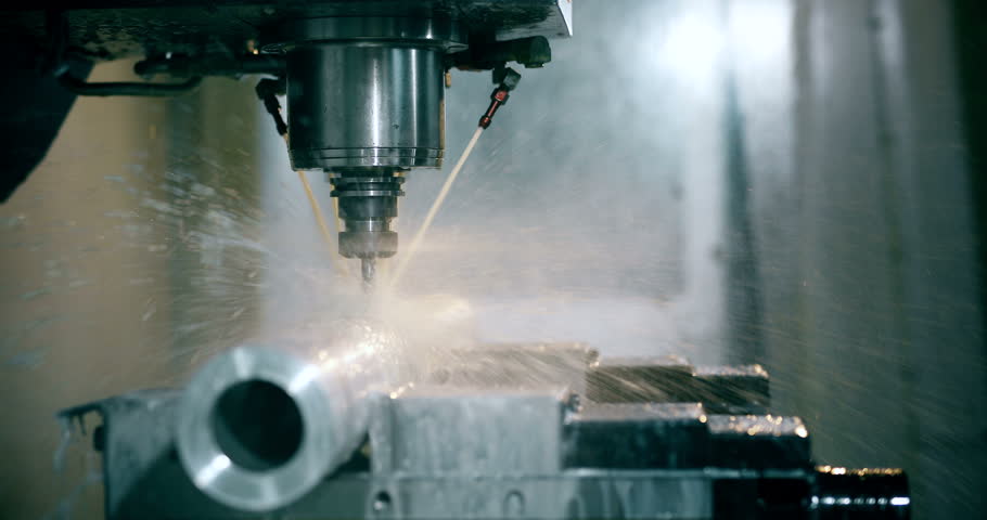 Machine tool in metal factory with drilling cnc machines | Shutterstock HD Video #29924638