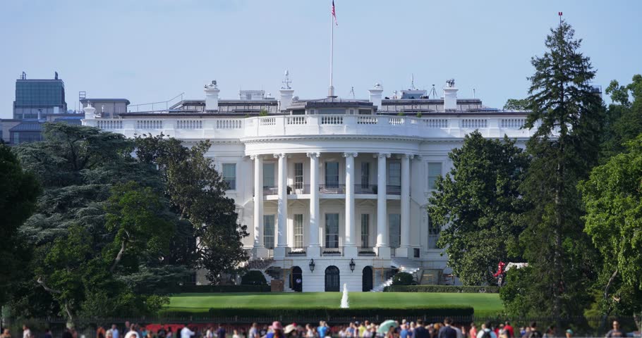 WASHINGTON, D.C. - Circa August, 2017 - A daytime establishing shot of the White House