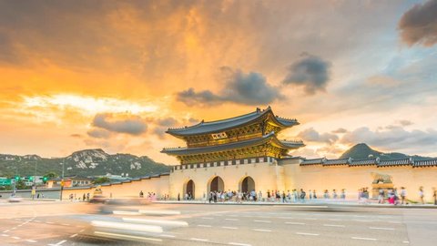 Time lapse of Gyeongbokgung palace