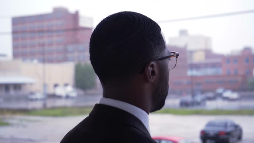Businessman Looks Out Onto City | Shutterstock HD Video #29932519