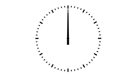 Analog clock spinning, watch animation