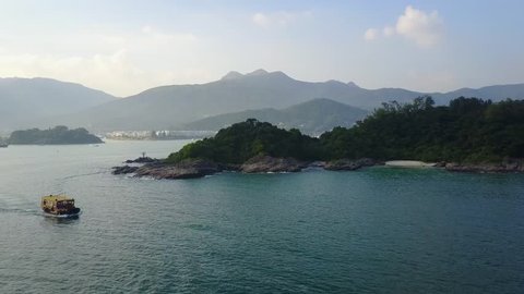 Trio Beach, Sai Kung Junk Boat - Hong Kong Drone Footage