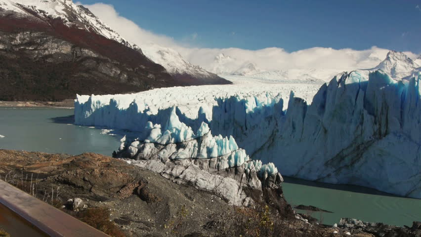Pan Across Perito Moreno Glacier in Argentina