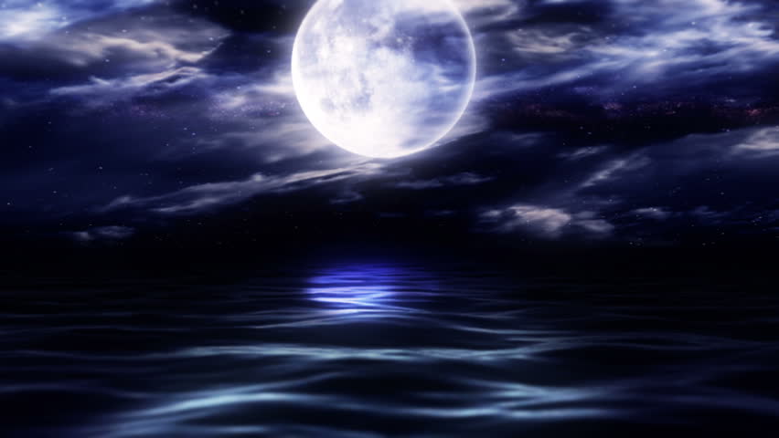 Moonlit ocean