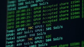 Mining cryptocurrency process program on display pc - Powered by Shutterstock - Get 15% off with code: PIKWIZARD15