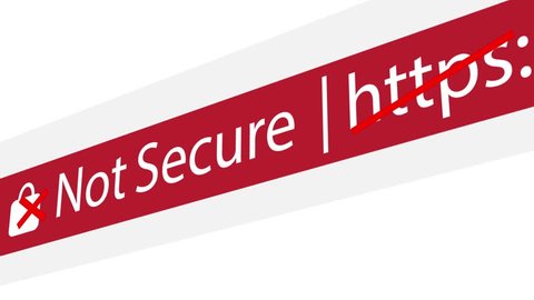 HTTPS Not Secure url unlock in Browser