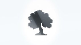 3D Animation rotation of symbol of nature, wild life, forest, tree, plants, flowers,  animals and insect from glass. Animation of seamless loop. - Powered by Shutterstock - Get 15% off with code: PIKWIZARD15