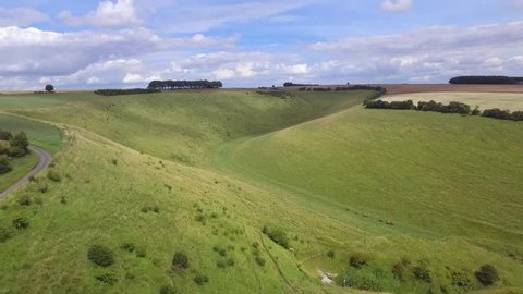 the North Yorkshire Wolds. The agricultural cattle valleys of North and East Yorkshire, Northern England. Late Summer
