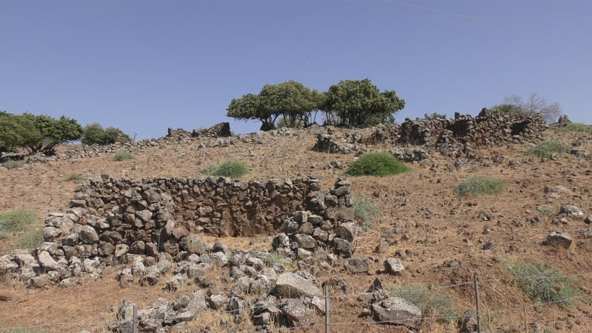 Typical landscape in Golan Heights