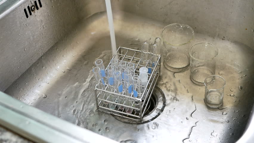 cleaning laboratory equipments Stock Footage Video (100% Royalty-free ...