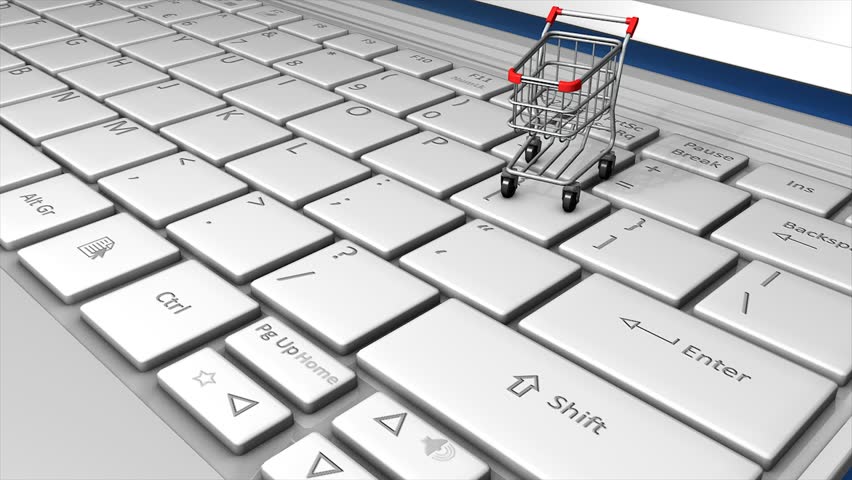 Online Shopping Concept Animation Stock Footage Video 100